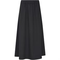 FRAU NEDERDEL, MELBOURNE LIGHT WOOL ANKLE SKIRT, BLACK